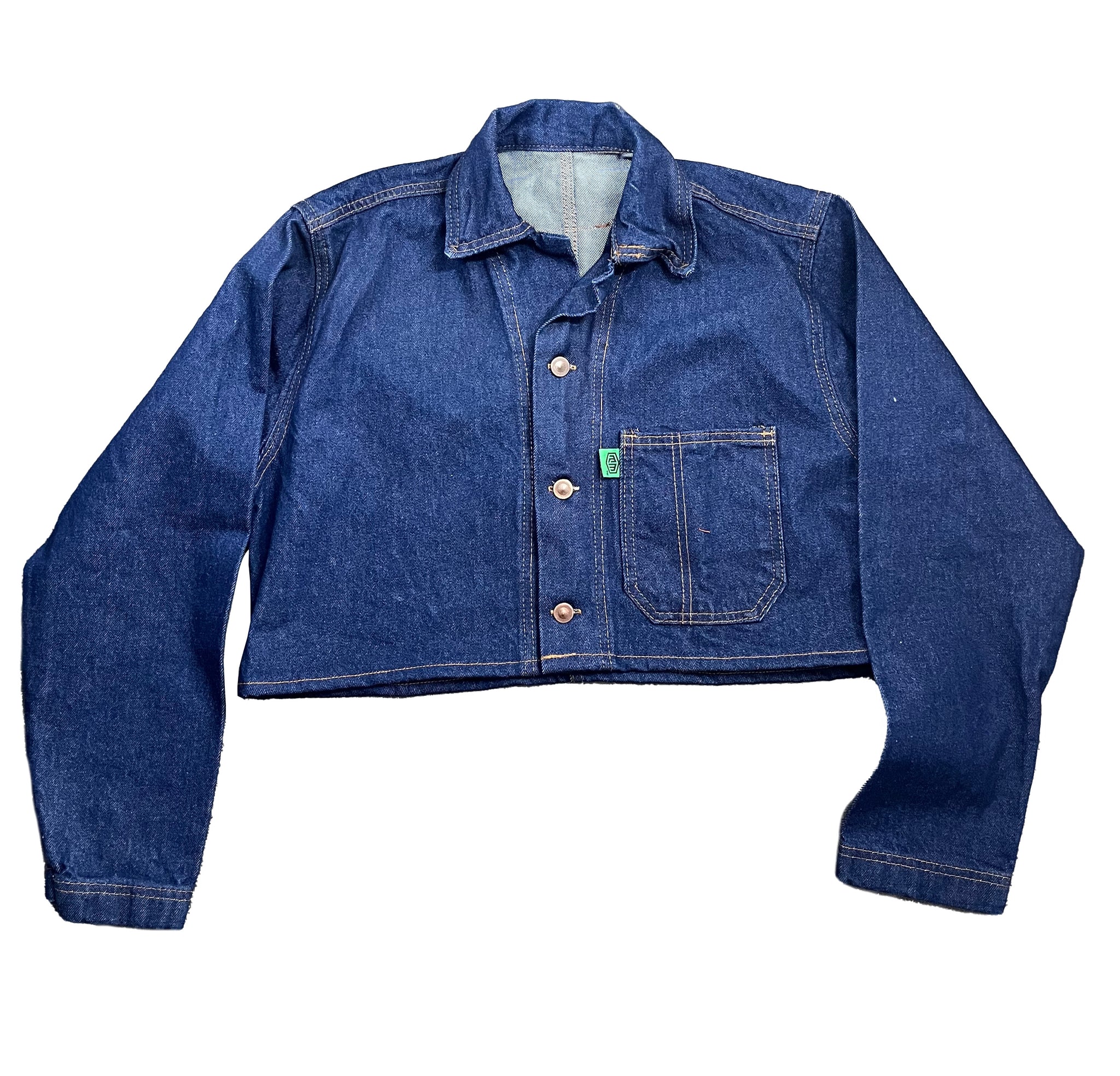 Basic denim jacket - cropped (dark blue)