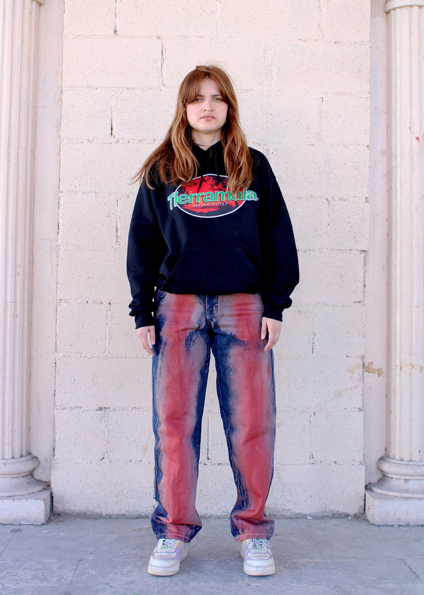 Edición limitada - brown-red dye jeans 06