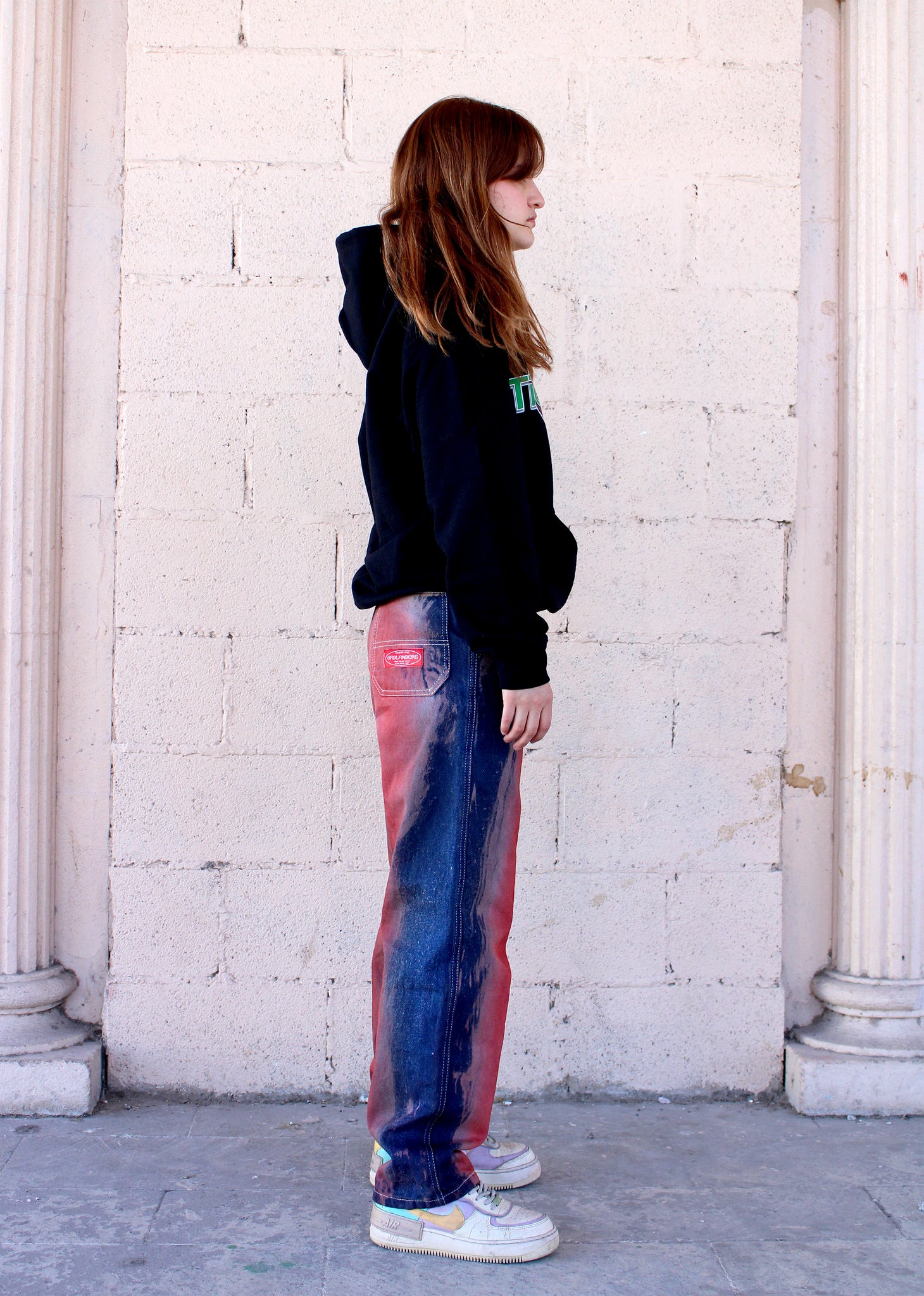 Edición limitada - brown-red dye jeans 06