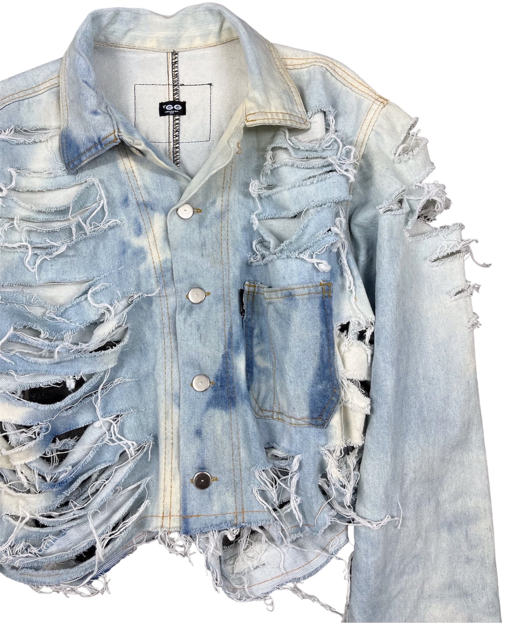 Ragged denim jacket