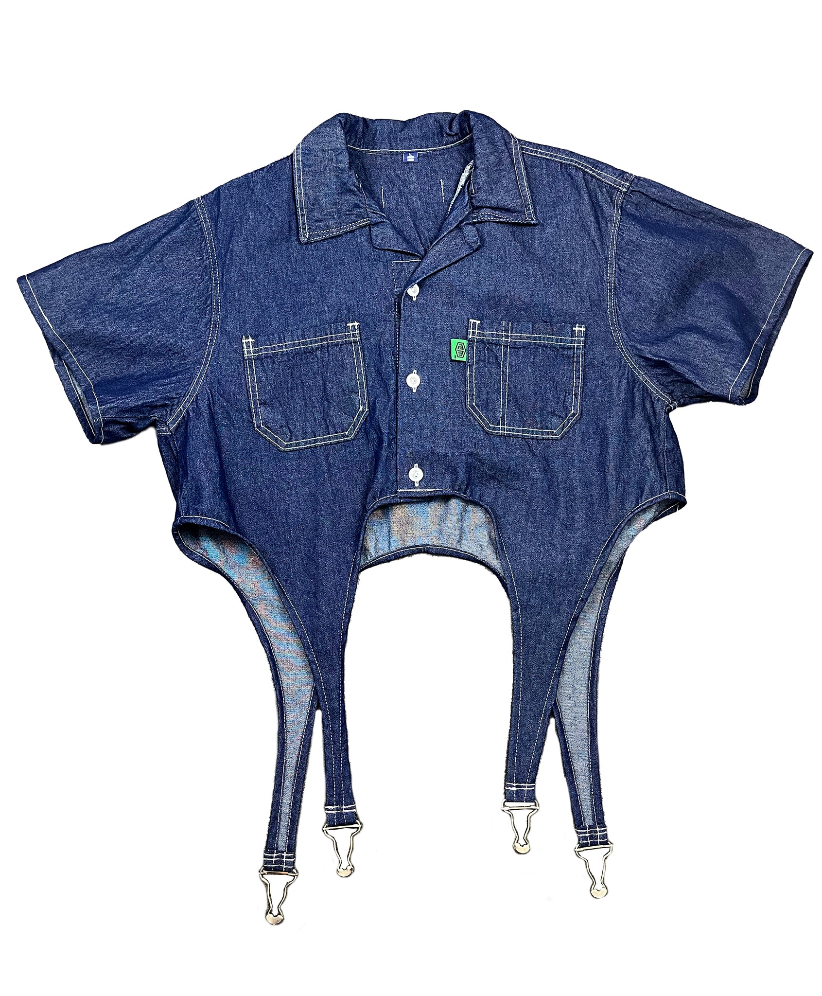 Denim shirt / inversed straps