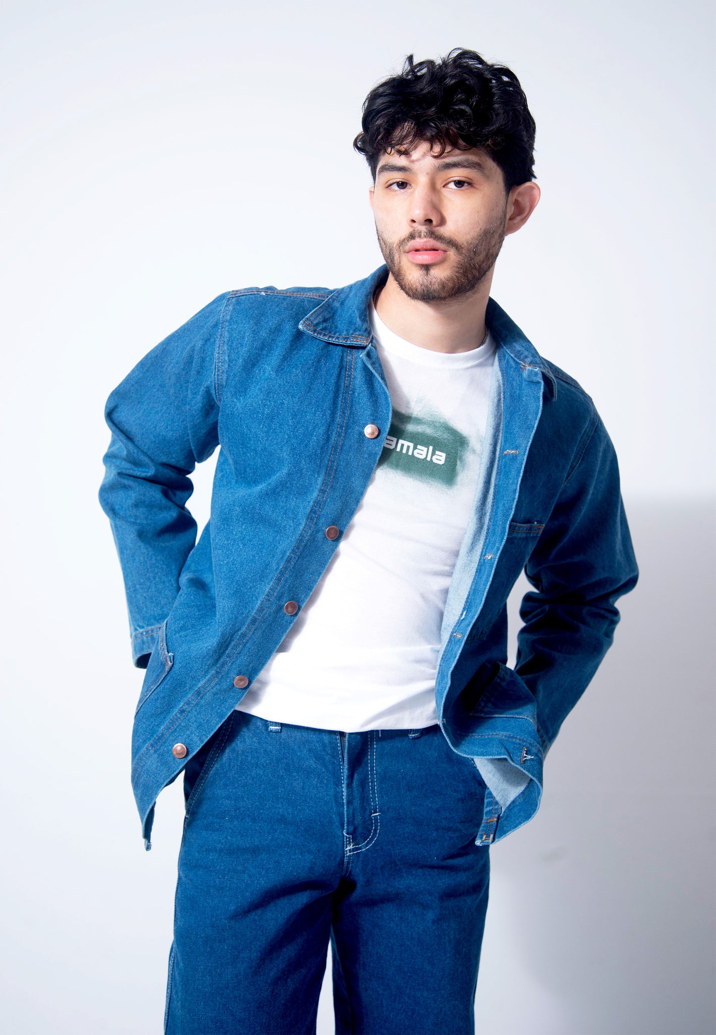 Basic denim jacket - 1 stone (classic blue)